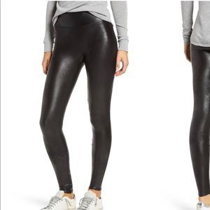 Spanx faux leather leggings size small